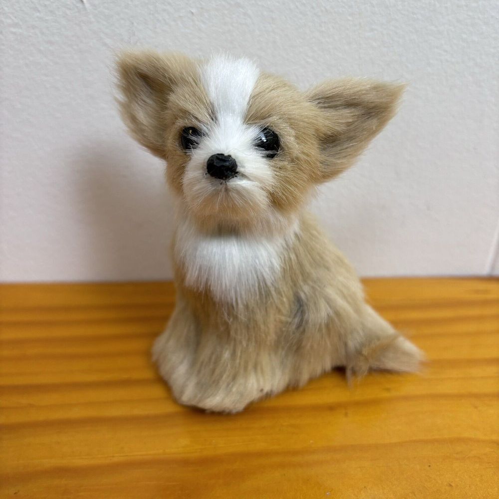 Chihuahua Puppy Fur‎ Plush Christmas Holiday Tree Ornament NEW